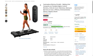 Caminadora Walking Pad Mastery Brand por $1,704 | Oferta Amazon