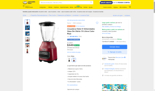 Licuadora Oster 6 Velocidades 1.5L por $649 | Oferta Mercado Libre