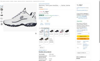 Skechers Tenis Hombre Amortiguación Avanzada por $1,196 | Amazon