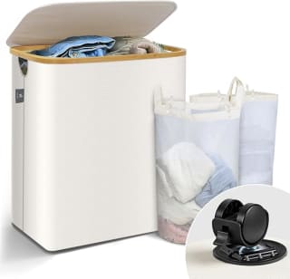 VOUNOT Cesto Ropa Sucia con Tapa 145L por 24.99€
