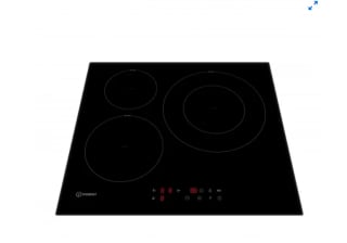 Placa de Inducción Indesit ISF13Q60, 7200 W, 52 cm, 3 Zonas de Cocción, 9 Niveles