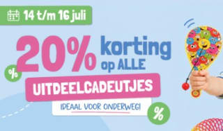 20% korting op alle Uitdeelcadeautjes bij Lobbes