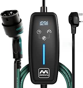 Masterplug EV Charging Cable for Electric and Hybrid Vehicles, 5 Metres, Mode 2