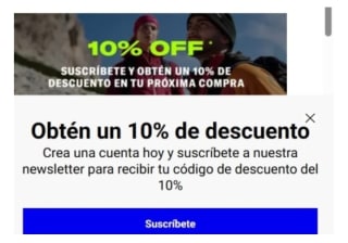 -10% de Dto por suscribirnos a la Newsletter de Sports Direct.