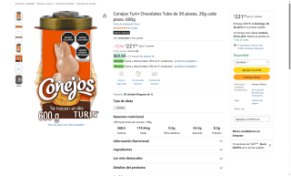 Tubo Chocolates Conejos Turin 600g por $222 | Oferta Amazon