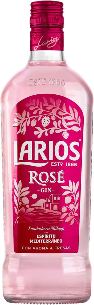 2 botellas Larios Rosé Ginebra Premium Mediterránea 70cl por 19.12€