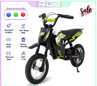 RCB elektrische kindermotor voor €199,50 dmv code bij ALiexpress