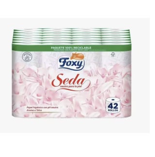 Papel higiénico Foxy Seda (42 rollos) por 17,19€