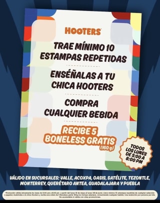 5 Alitas Gratis por Intercambiar Figuritas Repetidas | Hooters