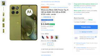 Motorola Moto G86 Power 512GB por $3,396 en Mercado Libre