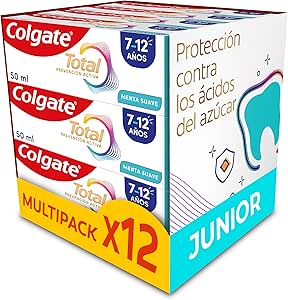12 pastas Colgate Total Junior Prevención activa 50ml por 12.15€