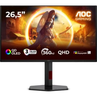 Monitor AOC G4 Q27G4SDR 26.5" Quad HD 360 Hz QD-OLED 0,03 ms HDR400 por 499€