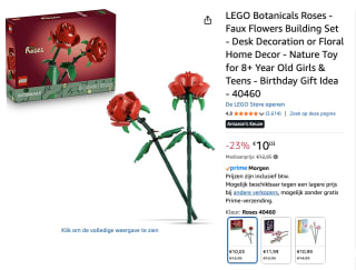 LEGO 40460 Rozen voor €10,03 bij Amazon