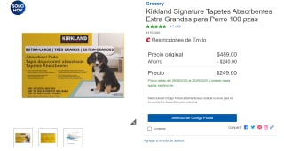 Kirkland Signature Tapetes Absorbentes 100 pzas por $249 | Oferta Costco