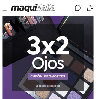 3×2 en sección de Ojos en Maquillalia.