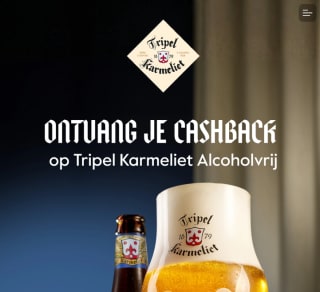 100% Cashback op Tripel Karmeliet alcoholvrij