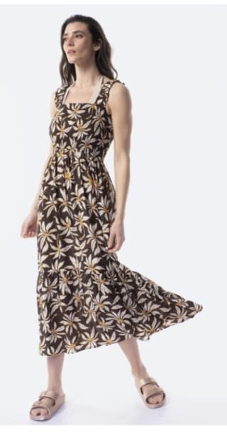 Vestido largo estampado de mujer TEX por 9.99€.