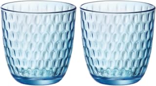 12 vasos Rocco Bormioli Slot de vidrio, Turquesa por 11.34€