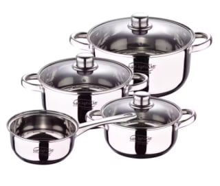 San Ignacio Batería de cocina 7 piezas acero inoxidable por 32.06€