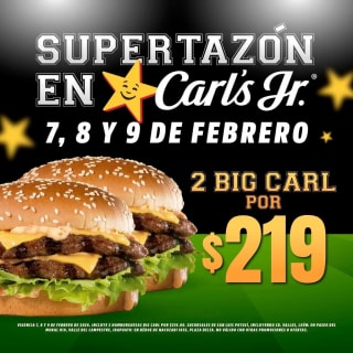 2 Big Carl por $219 | Carl's Jr
