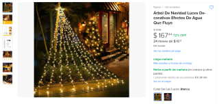 Árbol Navidad Luces Decorativas por $167 | Oferta Mercado Libre