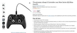 Thrustmaster eSwap S Controller voor €69,98 bij Amazon