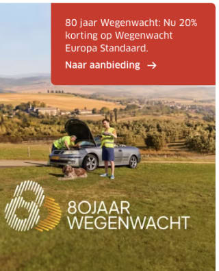 20% korting op ANWB Wegenwacht Europa Standaard