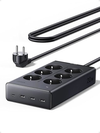 UGREEN stekkerdoos met USB, 10-in-1 stekkerdoos voor €23,79 bij Amazon