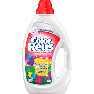 Witte Reus Wasmiddel Color Reus Gel 19 Wasbeurten voor €2,99 bij Dirk