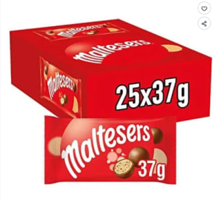Lot de 25 sachets de Showbox single Maltesers à 23,99€