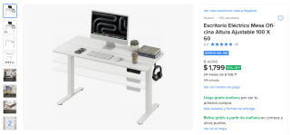 Escritorio Eléctrico Raganet 100x60cm por $1,799 | Oferta Mercado Libre