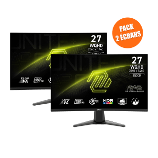 Pack de 2 Écrans Gamer | MAG 27CQ6F à 299,99€