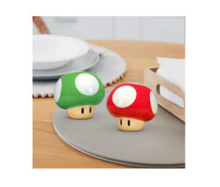 Nintendo - Super Mario - Salière Et Poivrière En Céramique Champignon à 31,90€