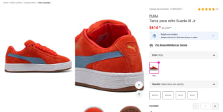 Tenis PUMA Suede Xl Jr Rojo por $615 | Oferta Liverpool