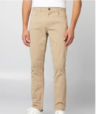 Pantalon Chino slim 5 poches - L32 - Beige à 4,50€