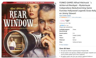 Alfred Hitchcock `s Achterruit Bordspel voor €18,11 bij Amazon
