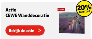 20% Korting op CEWE Wanddecoratie bij Kruidvat