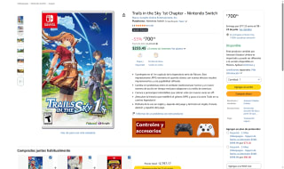Trails in the Sky 1st Chapter para Switch por $700 | Descuento Amazon