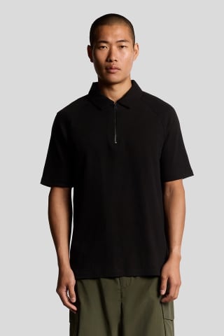 Lyle & Scott Interlock Poloshirt met Rits voor €27 dmv code