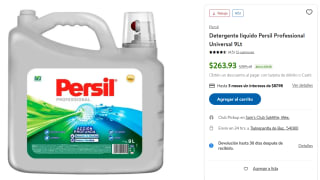 Detergente Universal Persil 9L por $255 | Sam's Club (Cashi)
