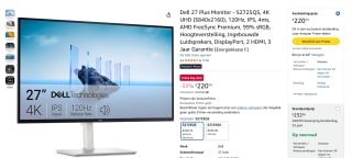 DELL Plus monitor voor €220,74