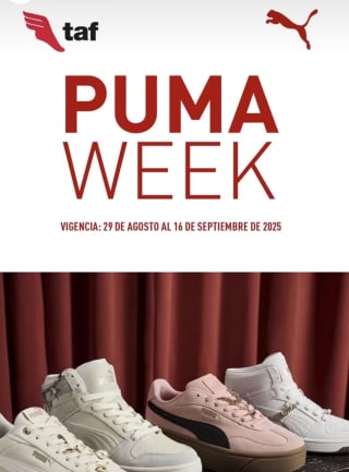 TAF: Hasta 60% de descuento en Puma Week