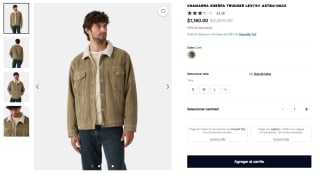 Chamarra Sherpa Trucker Levi’s por $1,160