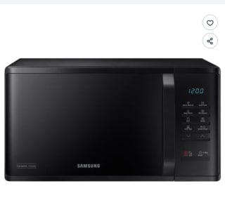 Samsung MG23K3614AK/E1 micro-ondes (23 L, 800 W, grill) pour 99,99€