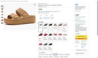 Sandalias Crocs Brooklyn Wedge Mujer por $499 | Amazon
