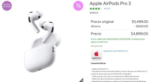 AirPods Pro 3 por $4,899 | Oferta Costco