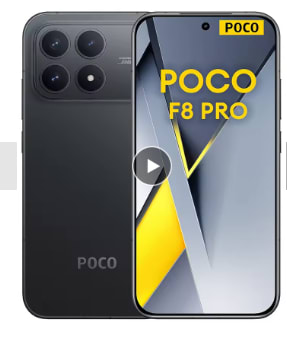 Smartphone POCO F8 Pro 5G 12/256 Go - Snapdragon 8 Elite à 417,95€