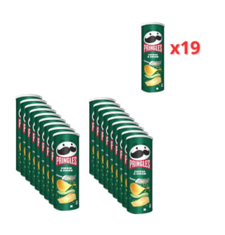 Pack de 19×165gr Pringles sabor queso y cebolla por 17.99€