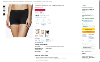Playcomfort Hot Panty Sin Costuras por $162 | Amazon