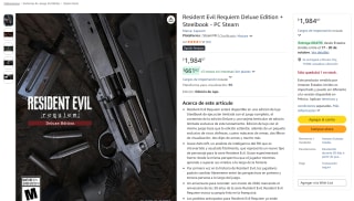 Resident Evil Requiem Deluxe Edition + Steelbook (PC Steam) por $1,985 en Amazon